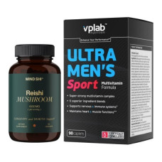 Набір «Відновлення та баланс Sport» Multivitamin Ultra Men's Sport 90 капсул плюс Reishi Mushroom 1000мг 60 капсул