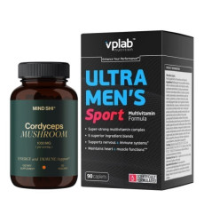 Набор «Энергия и выносливость Sport» Multivitamin Ultra Men's Sport 90 капсул плюс Cordyceps Mushroom 1000мг 60 капсул