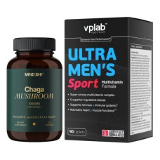 Набір «Імунна підтримка Sport» Multivitamin Ultra Men's Sport 90 капсул плюс Chaga Mushroom 1000мг 60 капсул