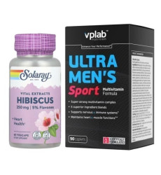 “Vitality & Activity Sport” Set  Multivitamin Ultra Men's Sport 90 caps + Hibiscus Flower Extract 250 mg - 60 vegcaps