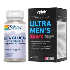 Набір «Захисний ресурс Sport» Multivitamin Ultra Men's Sport 90 капсул плюс Beta Glucan with Vitamin C 10мг 60 капсул