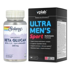 Набір «Імунна підтримка Sport» Multivitamin Ultra Men's Sport 90 капсул плюс High Potency Beta Glucan 200 мг - 30 капсул