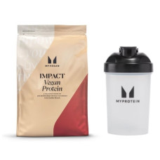 Набір "Готовий протеїн на кожен день" - Vegan Blend - 1000г Chocolate плюс Plastic Shaker - 600 мл Clear Black