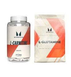 "Energy and Endurance" Set - L-Carnitine 180 tabs plus Glutamine 500g