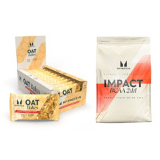 Набір "Сила та смак" - Protein Brownie 12x75g White Chocolate плюс BCAA 2-1-1 Essential 500г