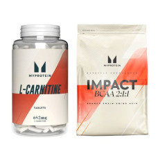 Набір "Енергія та витривалість" - L-Carnitine 180 tabs плюс BCAA 2-1-1 Essential 500г
