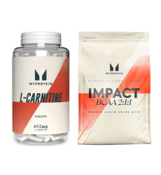 Набор "Энергия и выносливость" -  L-Carnitine 180 tabs плюс BCAA 2-1-1 Essential 500г