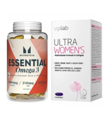 "Everyday Health for Women" Set - Ultra Women's Multivitamin 90 softgels PLUS Essential Omega 3 90caps
