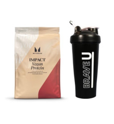 Набор "Vegan Balance" - Vegan Blend 1000гр Unflavoured ПЛЮС Шейкер 700мл Чёрный