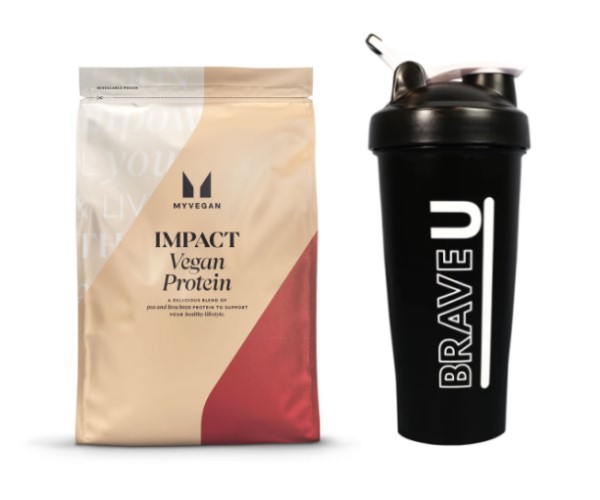 Набір "Vegan Balance" - Vegan Blend 1000гр Unflavoured ПЛЮС Шейкер 700мл Чорний