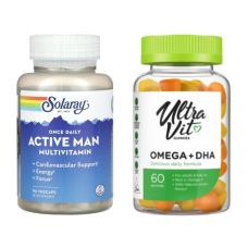 Набір "Базовий комплекс для чоловіків" - Once Daily Active Man 90 veg caps ПЛЮС Omega 3 + DHA 60 gummies