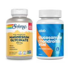 Набір "Здорові суглоби та відновлення" - Magnesium Glycinate 350mg - 120 vcaps - 60vcaps ПЛЮС Glucosamine Chondroitin MSM - 90 tabs