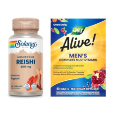 Набір "Для активних чоловіків" - Men's Complete Multivitamin - 50 tabs ПЛЮС Reishi Mushroom 600mg - 100ct