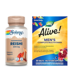 Набір "Для активних чоловіків" - Men's Complete Multivitamin - 50 tabs ПЛЮС Reishi Mushroom 600mg - 100ct