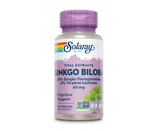 Ginkgo Biloba Leaf Extract 60mg - 60 vcaps