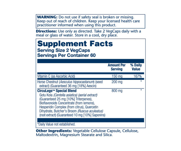 CircuLegs Circulation Support 200mg - 120 vcaps