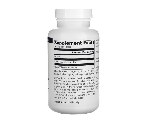 L-Lysine 1000mg - 100 tabs