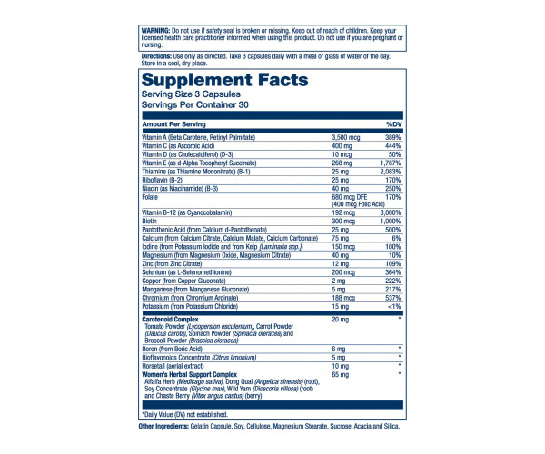 Women's Golden Multi-Vitamin - 90 vcaps