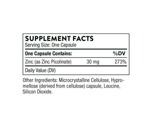 Zinc Picolinate 30 mg - 180 caps