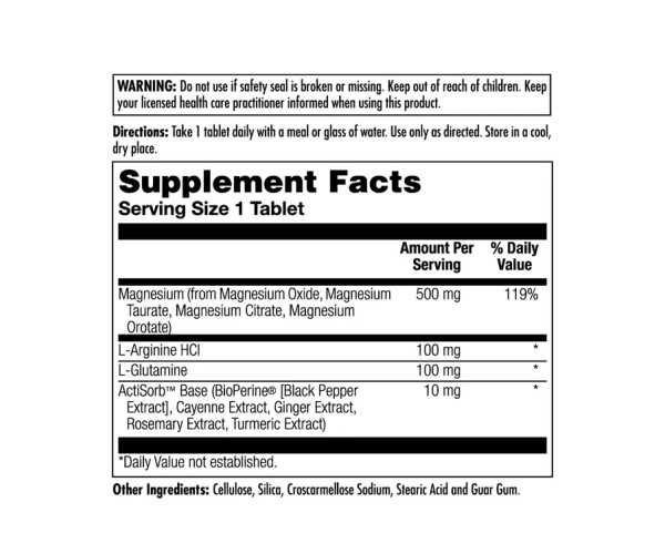 Magnesium One Daily 500mg - 60 tabs