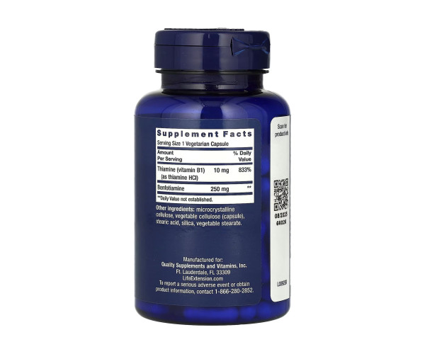 Mega Benfotiamine 250 mg - 120 vcaps