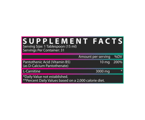 Liquid L-Carnitine 3000 - 465 ml Strawberry Watermelon