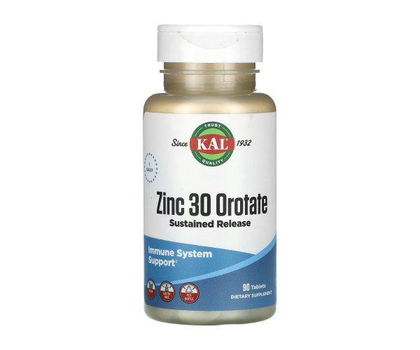 Zinc 30 Orotate Sustained Release - 90 tabs