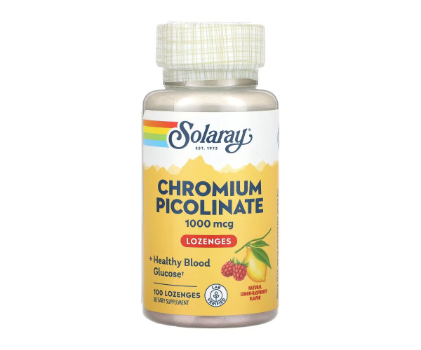 Chromium Picolinate 1000mcg - 100 lozenges Lemon-Raspberry