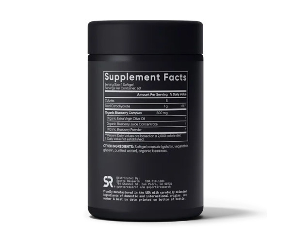 Blueberry Concentrate 800mg - 60 softgels