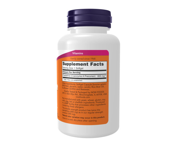 Pantethine 600mg - 60 softgels