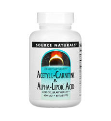 Acetyl L-Carnitine & Alpha-Lipoic Acid 650mg - 60 tabs