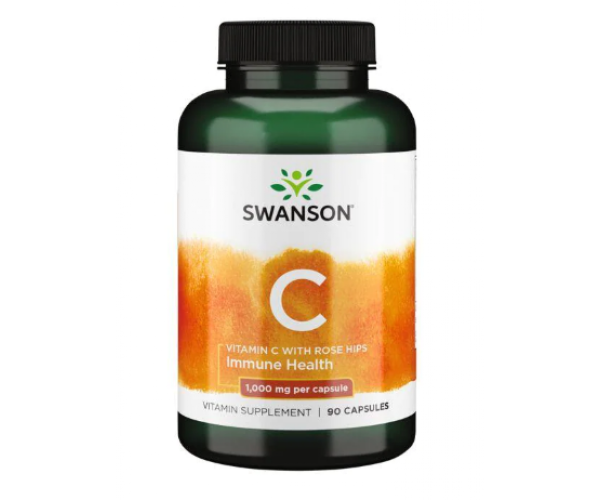 Vitamin C with Rose Hips 1000 mg - 90 caps