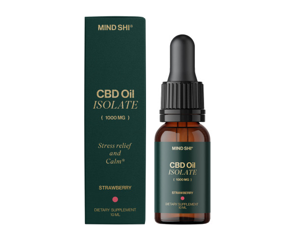 CBD Oil Isolate 1000 mg Strawberry - 10 ml