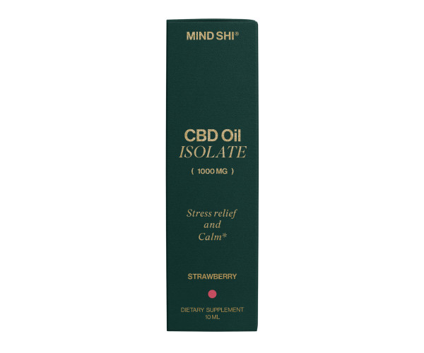 CBD Oil Isolate 1000 mg Strawberry - 10 ml