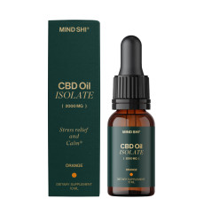 CBD Oil Isolate 2000 mg Orange - 10 ml