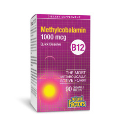 B12 Methylcobalamin 1000 mcg - 90 tabs