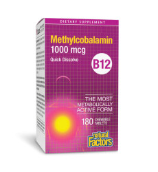 B12 Methylcobalamin 1000 mcg - 180 tabs