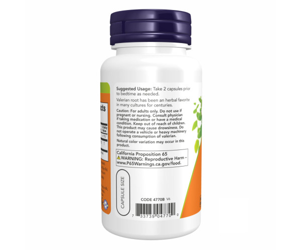 Valerian Root 500mg - 100 vcaps