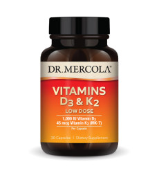 Vitamins D3 & K2 Low Dose - 30 caps