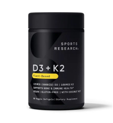 Vegan D3 5000iu + Vitamin K2 100mcg - 60 softgels