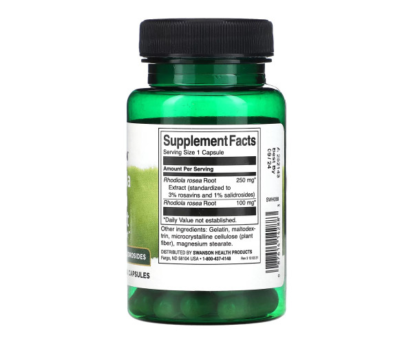 Rhodiola Rosea Extract - 60 caps