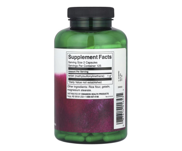 MSM 500mg - 250 caps