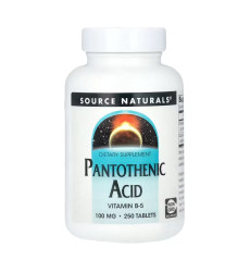 Pantothenic Acid 100 mg - 250 tabs
