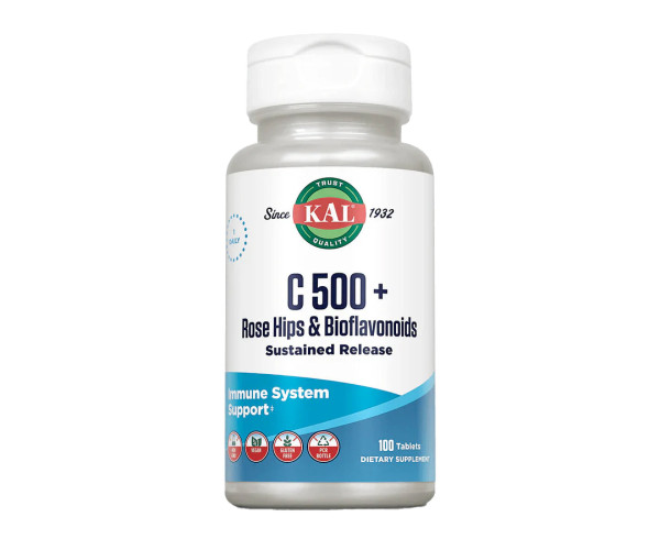 C 500 + Rose Hips & Bioflavonioids Sustained Release - 100 tabs