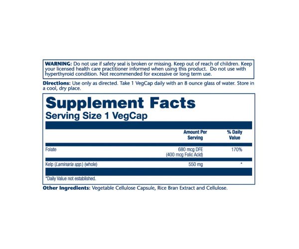 Kelp Seaweed 550mg - 100 vcaps