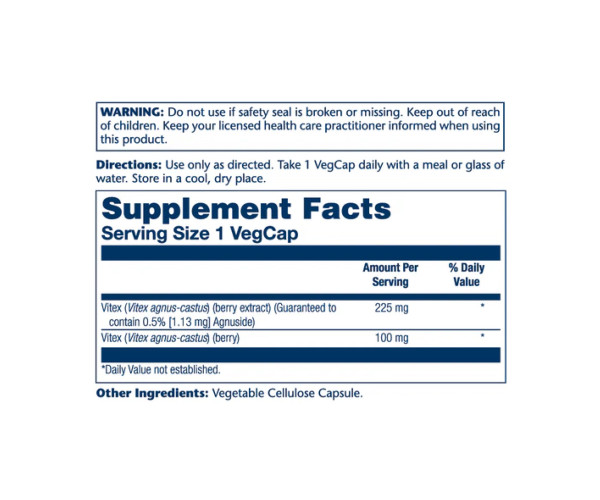 Vitex Chaste Berry Extract 225mg - 60 vcaps