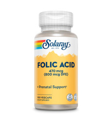 Folic Acid 470 mcg (800 mcg DFE) - 100 caps