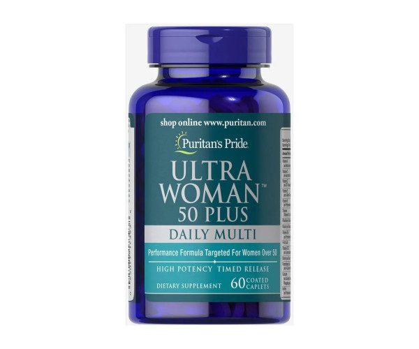 Ultra Woman™ 50 Plus Multi-Vitamin with Zinc - 60 caps