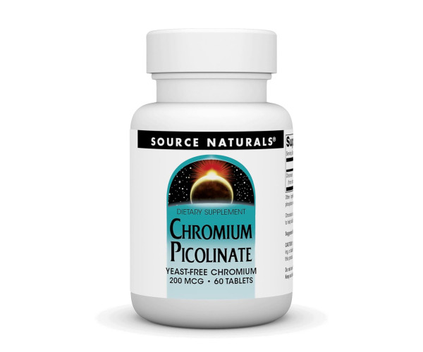 Chromium Picolinate 200 mcg Yeast Free - 60 tabs