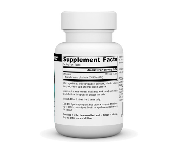 Chromium Picolinate 200 mcg Yeast Free - 60 tabs
